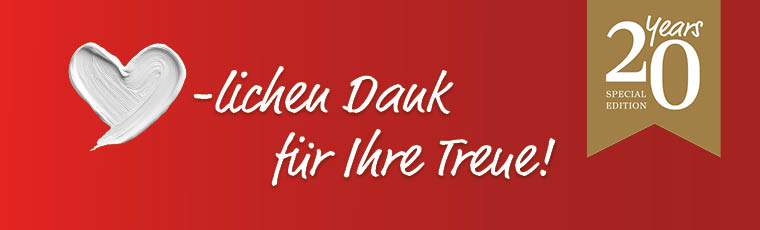 Feiern Sie mit uns 20 Jahre Gerstaecker!