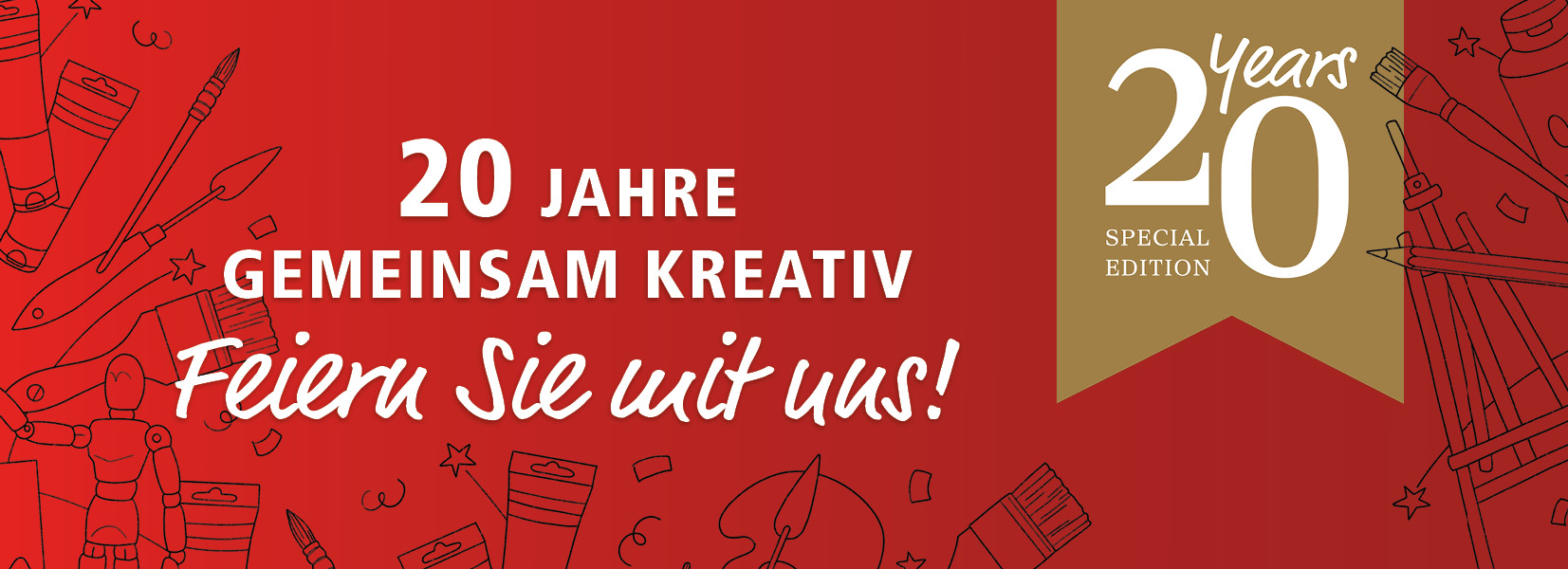 Feiern Sie mit uns 20 Jahre Gerstaecker!
